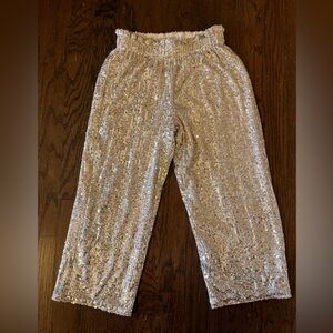 ✨Girls Cat and Jack Gold Sequin Pants ( Small 6/7) ✨